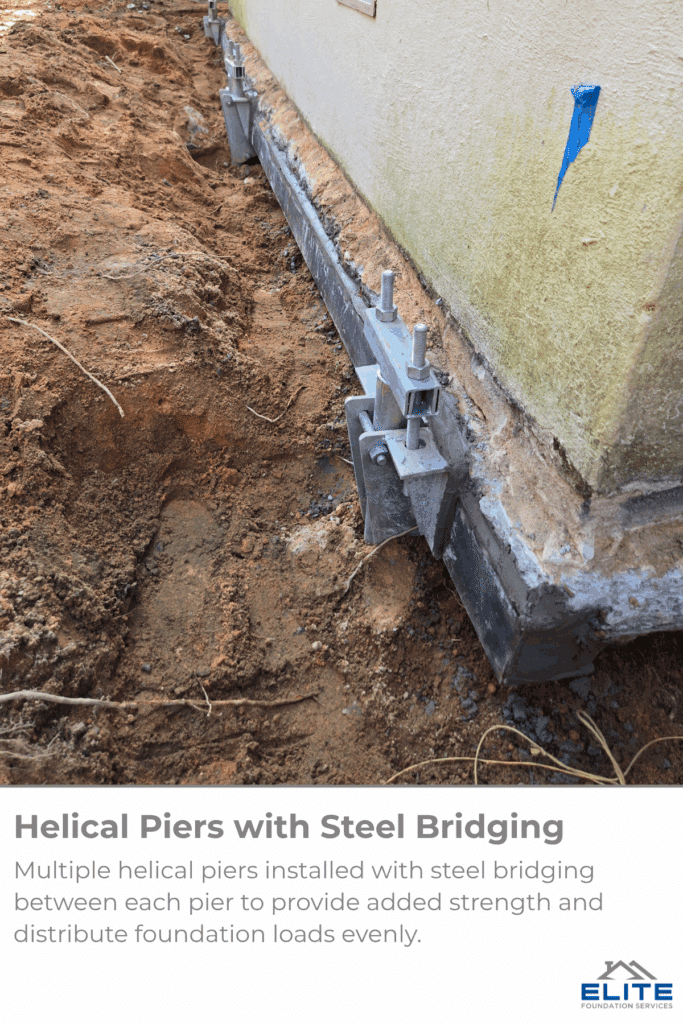 Helical Piers Steel Bridging Raleigh NC